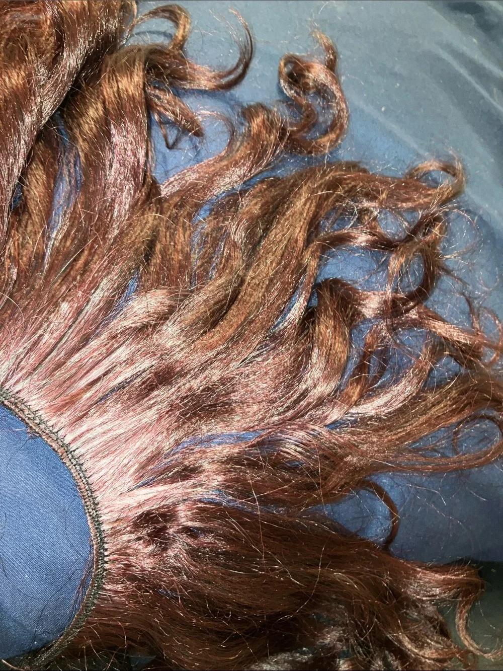 Rich Burgundy Clip-In Hair Extensions – Lustrous Wavy Length